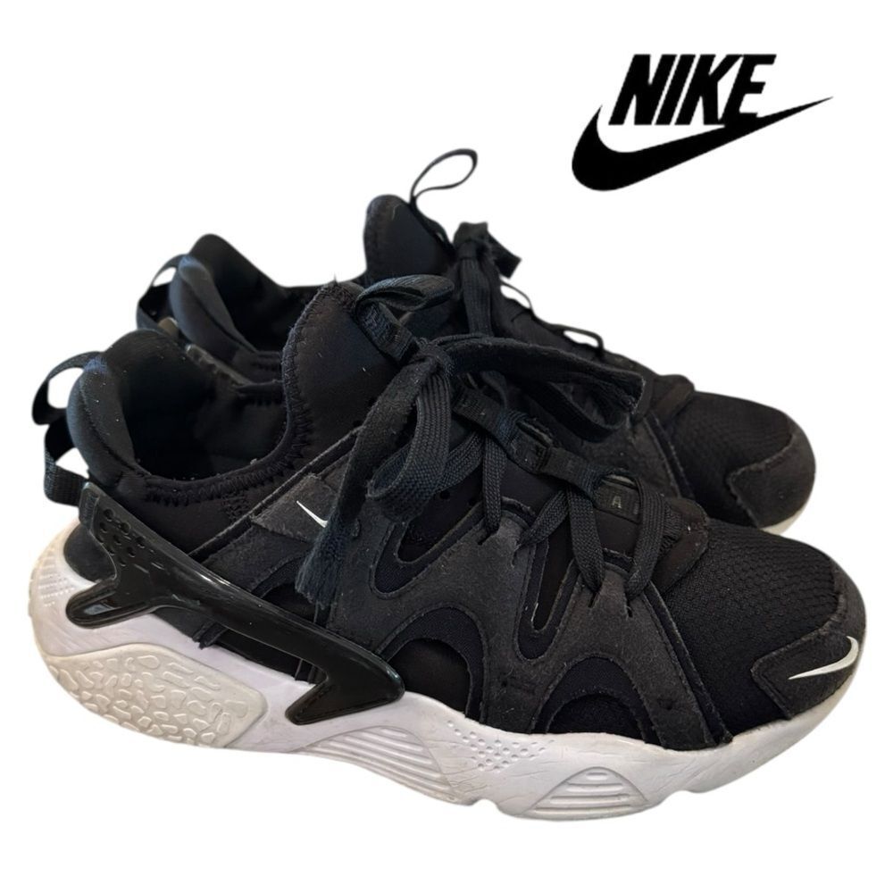 Nike Air Huarache Craft Black White Women's Sneakers 8